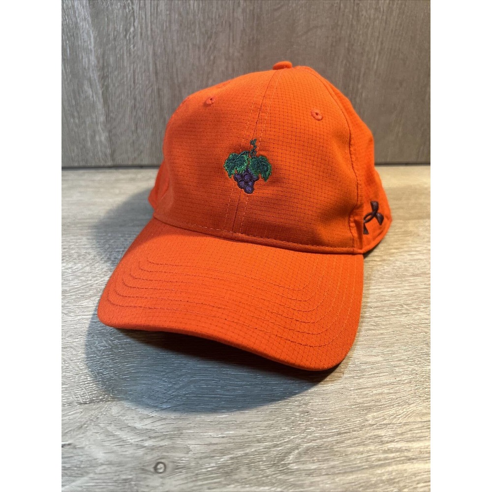 Mount Vintage Under Armour Hat Cap Strap Back Adjustable One Size Orange